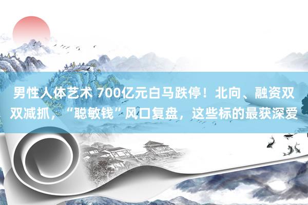 男性人体艺术 700亿元白马跌停！北向、融资双双减抓，“聪敏钱”风口复盘，这些标的最获深爱