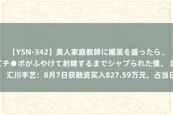 【YSN-342】美人家庭教師に媚薬を盛ったら、ドすけべぇ先生に豹変してチ●ポがふやけて射精するまでシャブられた僕。 汇川手艺：8月7日获融资买入827.59万元，占当日流入资金比例3.91%