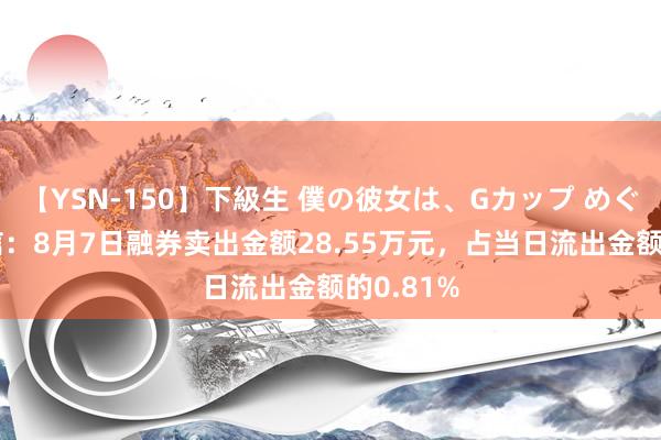 【YSN-150】下級生 僕の彼女は、Gカップ めぐみ 天融信：8月7日融券卖出金额28.55万元，占当日流出金额的0.81%