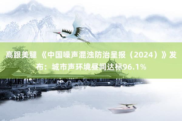 高跟美腿 《中国噪声混浊防治呈报（2024）》发布：城市声环境昼间达标96.1%